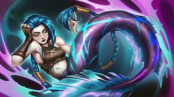 Breaking Through Jinx, jinx-league-of-legends, games, artwork, digital-art, video-games, artstation HD wallpaper