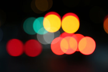 Bokeh, lights, circles, colorful, night HD wallpaper
