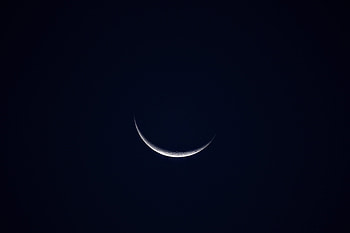 Crescent Moon Night Sky , moon, sky, night, nature HD wallpaper