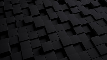 3D Black Cube, black, 3d, abstract, cube, simple-background HD wallpaper