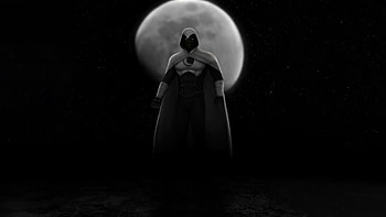 The Lunar Vigilance Moon Knight, moon-knight, superheroes, dark, black, artist, artwork, digital-art HD wallpaper