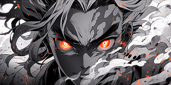 Demon Slayer's Kyojuro Rengoku - Intense Manga Art, Kyojuro Rengoku, manga, Anime, Demon Slayer: Kimetsu no Yaiba HD wallpaper