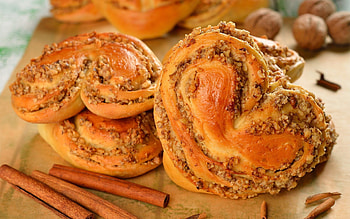Pastry, Cinnamon HD wallpaper