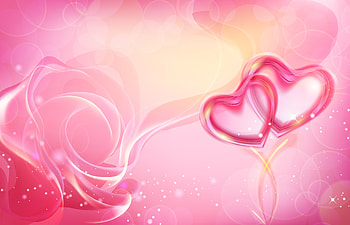 Pink Rose, Artistic, Heart, Pink, Rose, Sparkles HD wallpaper