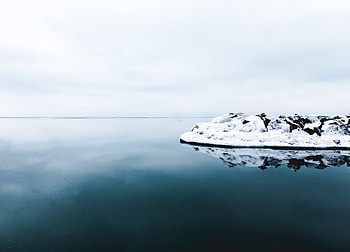 Nature, Ice, Snow, Reflection, Ocean, Iceberg HD wallpaper