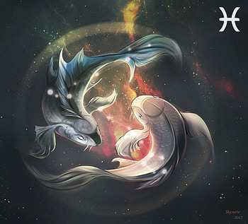 Art, Fishes, Zodiac Sign, Sign Of The Zodiac, Horoscope HD wallpaper