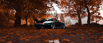 Porsche 911 GT2 RWB in Autumn (TilianXposed) [] : , Porsche Ultra Wide HD wallpaper