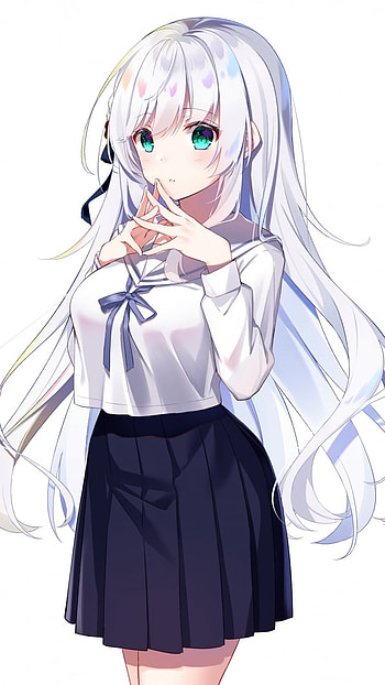Anime Schoolgirl X, uniform, , girls, girl, , cute HD phone wallpaper