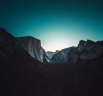Mountains, Nature, Stars, Night, Yosemite Valley HD wallpaper