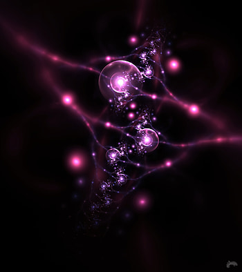 Abstract, Circles, Fractal, Neurons HD phone wallpaper