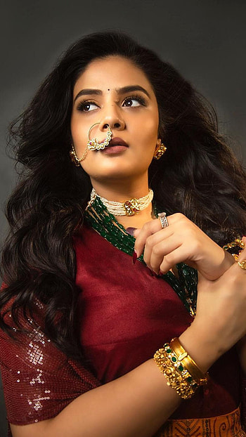 Sreemukhi, telugu actress, model HD phone wallpaper