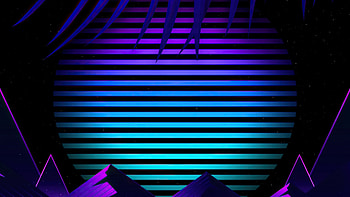 Synthwave Sun, synthwave, retrowave, artist, artwork, digital-art HD wallpaper