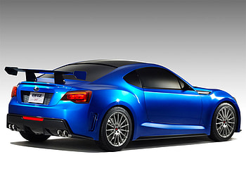 Subaru-BRZ-STI-Concept, subaru, blue, wing, concept HD wallpaper