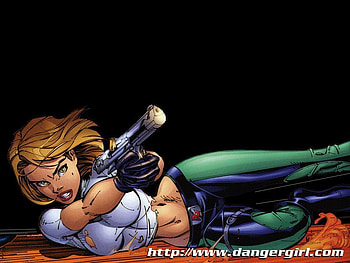 Danger_Girl, danger-girl, struggle, blond, pistol HD wallpaper