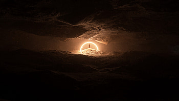 Silhouette Cave , silhouette, cave, artist, artwork, digital-art HD wallpaper