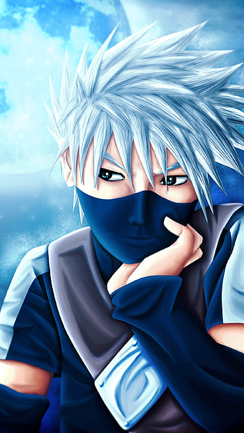 Kakashi, art, cartoon HD phone wallpaper