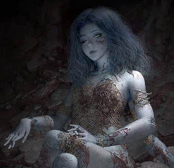 Ranni, elden ring, frumusete, art, fantasy, girl, ruan jia, witch, dark HD wallpaper