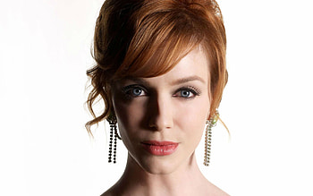 Christina Hendricks, Face HD wallpaper