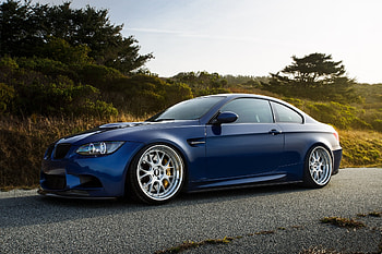 Bmw, Cars, Side View, M3, E92, Laguna Blue HD wallpaper