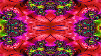 Trippy Psychedelic Fractal, trippy, psychedelic, aesthetic, red, purple, Abstract, fractal, abstract purple HD wallpaper