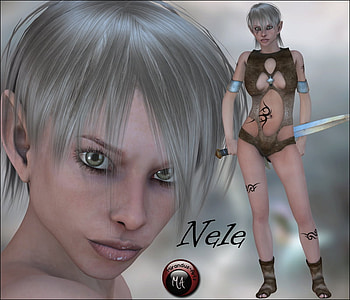 Elf Warrior, elf, sword, snow, warrior HD wallpaper