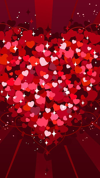 Valentines Aesthetic, Glitter HD phone wallpaper