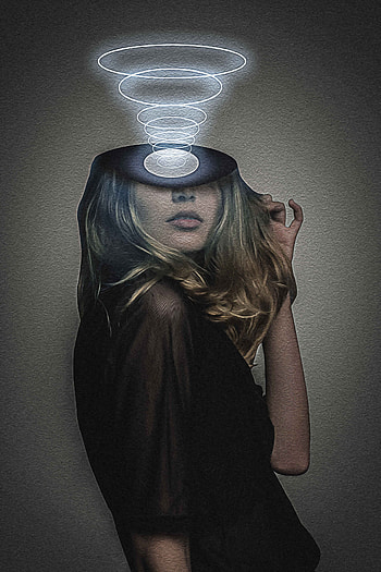 brain waves, weird, hair, drinkware, grain, women HD phone wallpaper