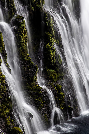 Nature, Rocks, Waterfall, Stone, Moss HD phone wallpaper