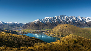 New Zealand, Nature, Mountains, Lake, Foothills, Foothill, Ridge, Spine, Queenstown HD wallpaper