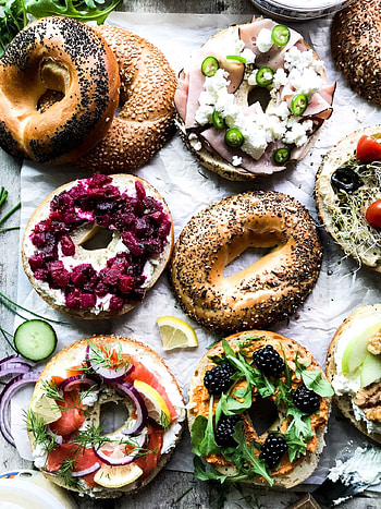 Irresistible bagel toast, Flavorful snack, Perfectly toasted, Mouthwatering treat HD phone wallpaper
