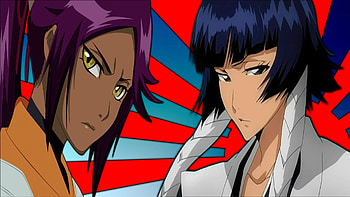 Yoruichi/Soifon, Bleach, Soifon, Captain Soifon, Yoruichi Shihoin, Anime, Yoruichi HD wallpaper