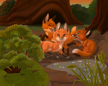 Animals, Art, Fox, Wildlife, Game HD wallpaper