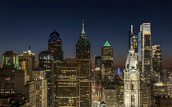 Philadelphia skyscrapers, Cityscape views, Urban architecture, Pennsylvania travels HD wallpaper