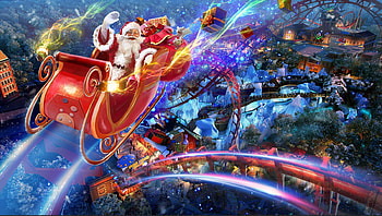 Santa, fantasy, hongda zhang, craciun, red, christmas HD wallpaper