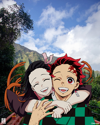demon slayer, kimetsu_no_yaiba, tanjiro, nezuko, demon_slayer HD phone wallpaper