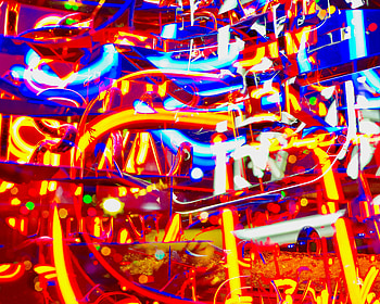 Abstract, Shine, Light, Bright, Multicolored, Motley, Neon, Chaotic HD wallpaper