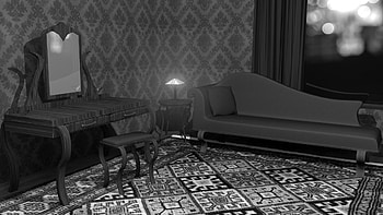 Film Noir Room - Black & White HD wallpaper