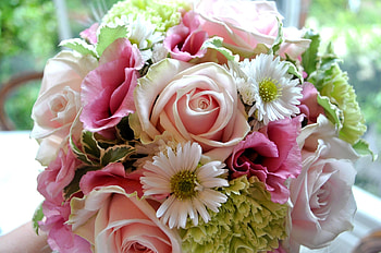 Flowers, Roses, Chrysanthemum, Close-Up, Bouquet, Lisianthus Russell, Lisiantus Russell HD wallpaper