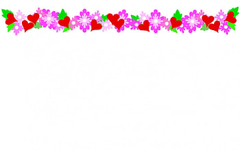 Valentine Top Border 1, computer graphics, art, romance, illustration, border, Valentine, artwork, occasion, wide screen, love HD wallpaper