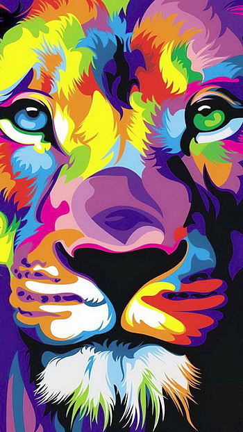 fondo de pantalla de 6. fondos de pantalla para , Trippy Lion HD phone wallpaper