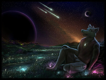 furry planet, star, furry, planet, dark HD wallpaper