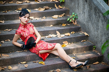 ❋, Handfan, Asian, Girl, Beauty HD wallpaper