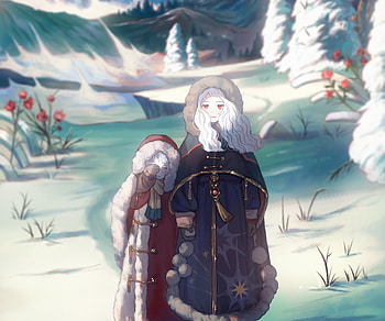 Snowbound Anime Girl — Quad, Anime, girl, anime girl HD wallpaper