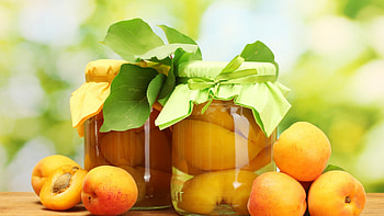 Stewed Fruit, abstract, peach, graphy, yummy, peaches, fruit HD wallpaper