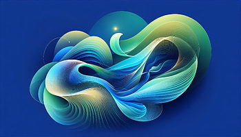 Blue Swirl Abstract, blue aesthetic, Abstract, digital design, colorful waves, fluid shapes HD wallpaper