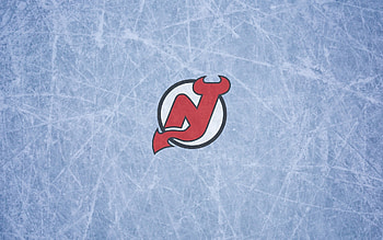 New Jersey Devils with logo on the ice HD wallpaper
