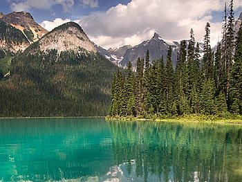 Beautiful Lake, sky, nature, forest, lake, mountain HD wallpaper