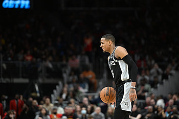 Dejounte Murray, Triple double record, Win over Atlanta, Slam Dunk HD wallpaper