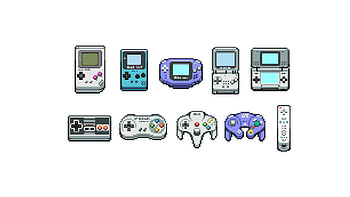 Nintendo 8-bit Controllers HD wallpaper