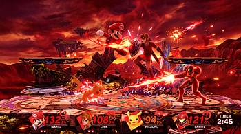 Super Smash Bros. — Fiery Final Showdown, Pikachu, Fighting Game HD wallpaper